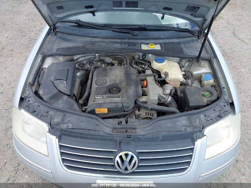 2004 Volkswagen Passat Gls VIN: WVWVD63B84E060014 Lot: 39756126