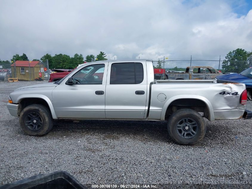 2004 Dodge Dakota Sport/Sxt VIN: 1D7HG38K44S729933 Lot: 39756139