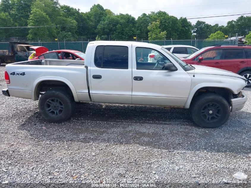 2004 Dodge Dakota Sport/Sxt VIN: 1D7HG38K44S729933 Lot: 39756139