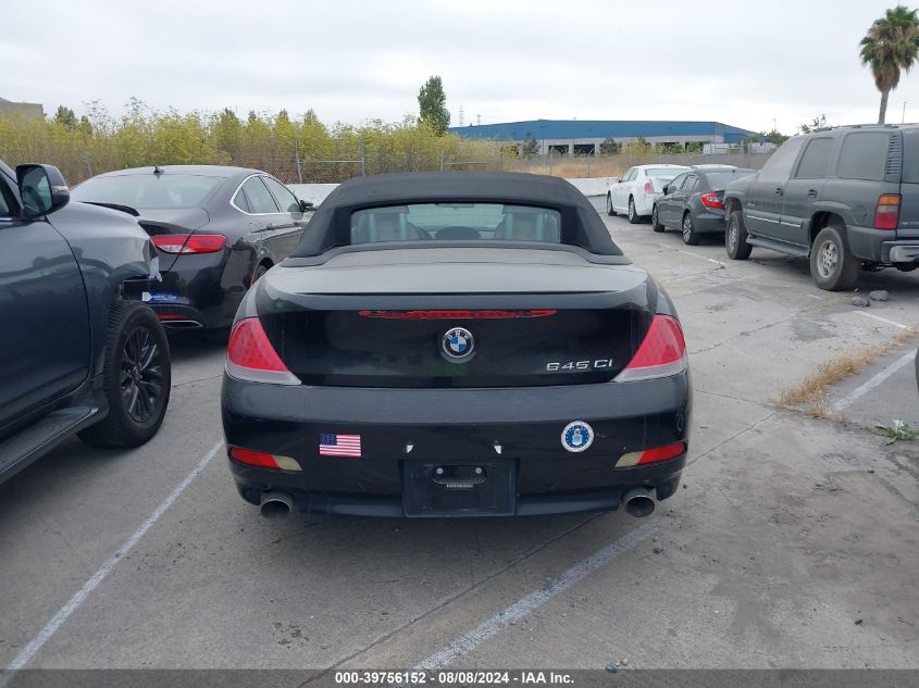 2004 BMW 645Ci VIN: WBAEK73464B321992 Lot: 39756152