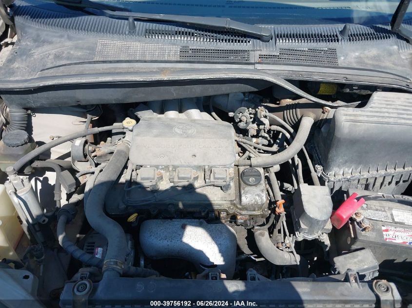 2000 Toyota Sienna Xle VIN: 4T3ZF13C9YU275083 Lot: 39756192