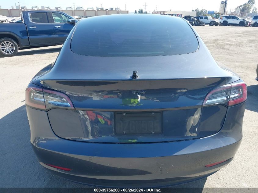 2021 Tesla Model 3 Standard Range Plus Rear-Wheel Drive VIN: 5YJ3E1EA1MF074864 Lot: 39756200