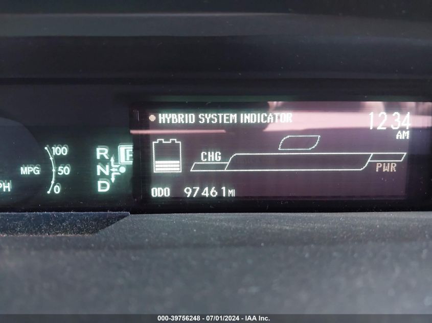 2010 Toyota Prius Ii VIN: JTDKN3DU4A0125822 Lot: 39756248