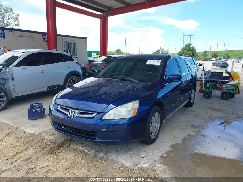 2005 Honda Accord 2.4 Lx VIN: 1HGCM56445A143478 Lot: 39756298