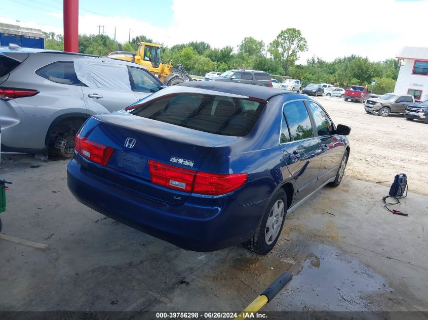 2005 Honda Accord 2.4 Lx VIN: 1HGCM56445A143478 Lot: 39756298