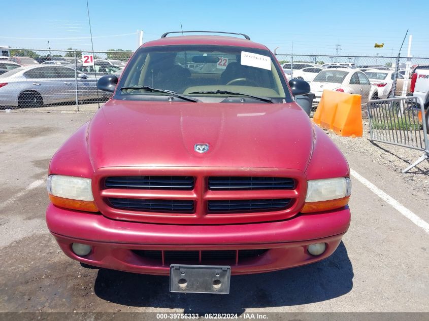 2000 Dodge Durango VIN: 1B4HR28Y2YF293999 Lot: 39756333