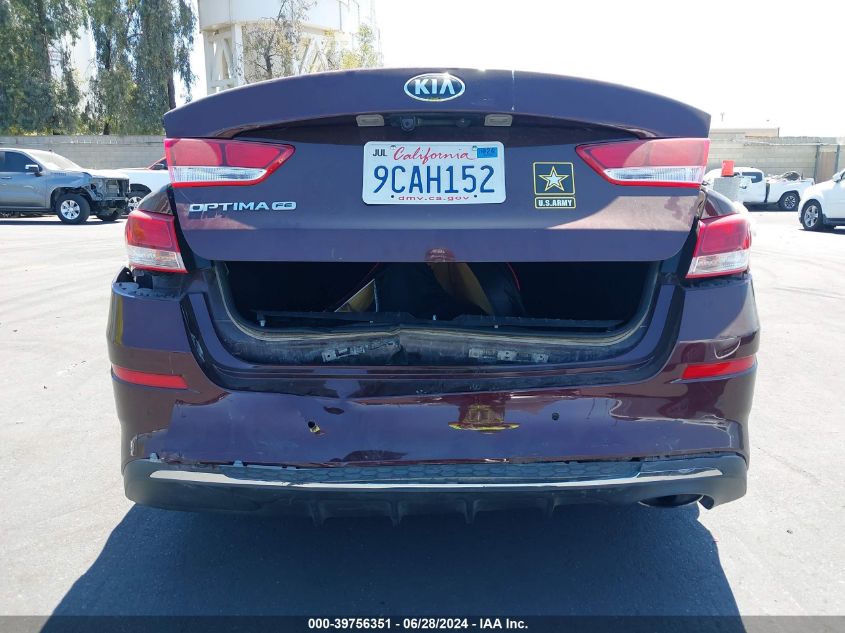 2020 Kia Optima Lx VIN: 5XXGT4L38LG434091 Lot: 39756351