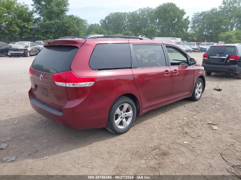 2012 Toyota Sienna Le VIN: 5TDKK3DCXCS203701 Lot: 39756366