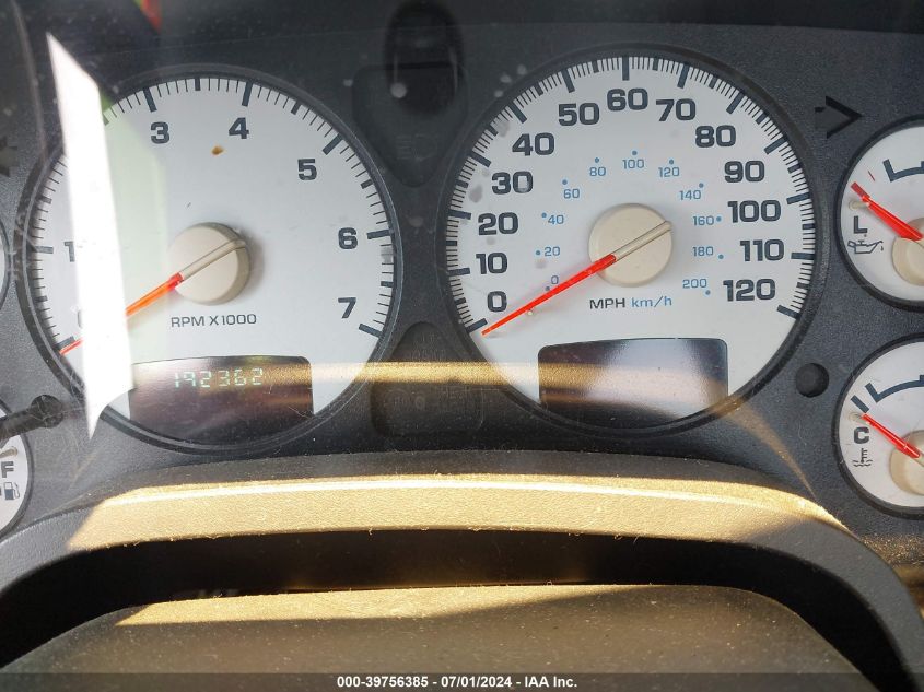 2002 Dodge Ram 1500 St VIN: 1D7HA16K52J216749 Lot: 39756385