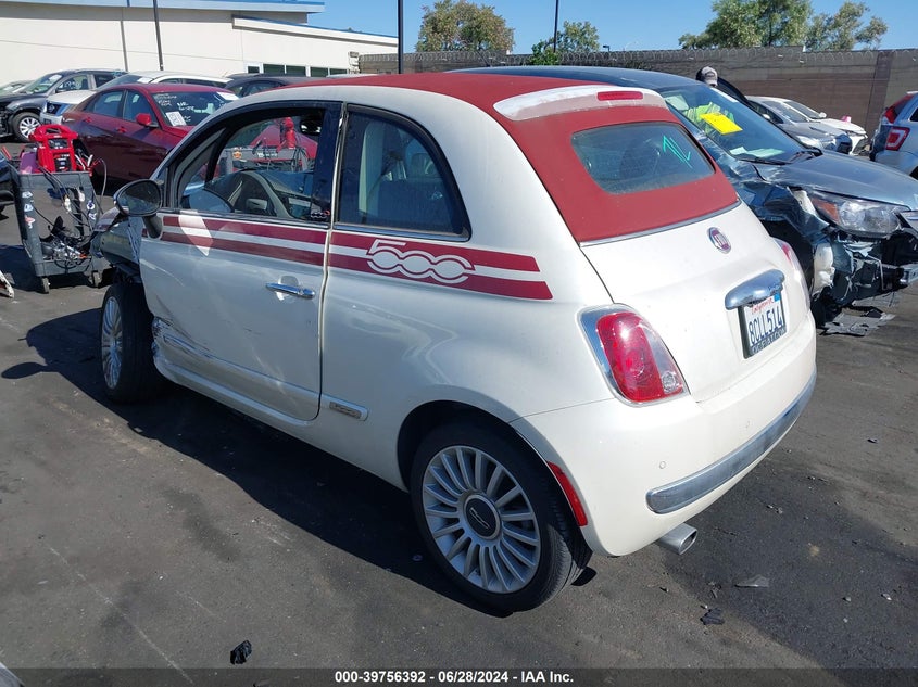 2017 Fiat 500C Lounge VIN: 3C3CFFER4HT697830 Lot: 39756392