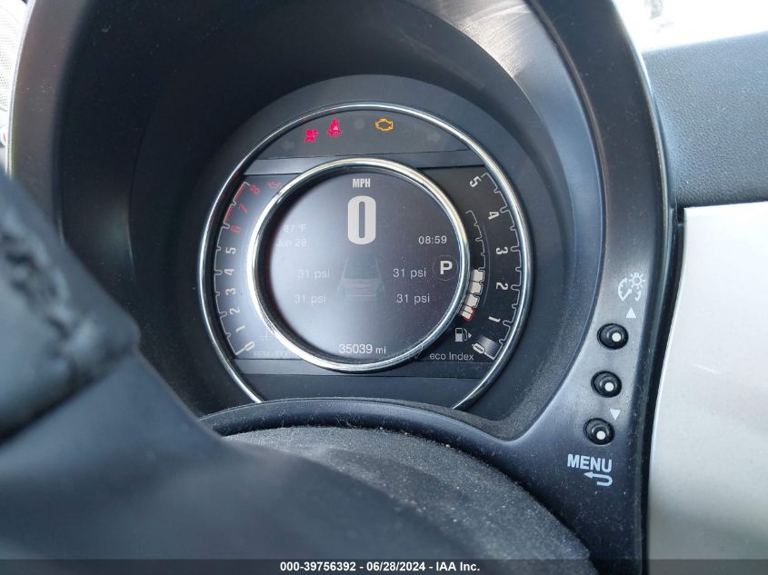 2017 Fiat 500C Lounge VIN: 3C3CFFER4HT697830 Lot: 39756392