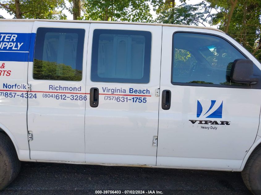 2017 Chevrolet Express 2500 Work Van VIN: 1GCWGAFF0H1345039 Lot: 39756403