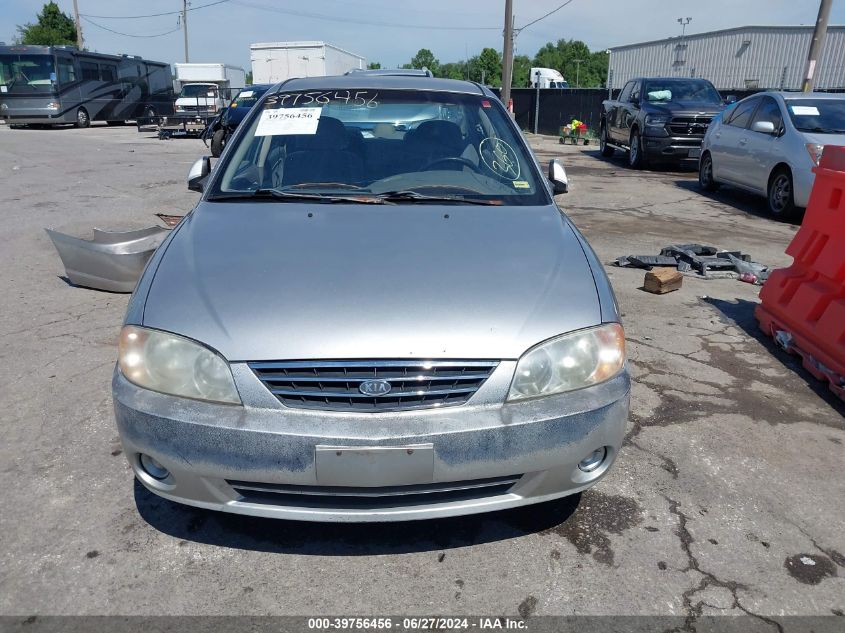 2002 Kia Spectra Ls VIN: KNAFB121025118049 Lot: 39756456