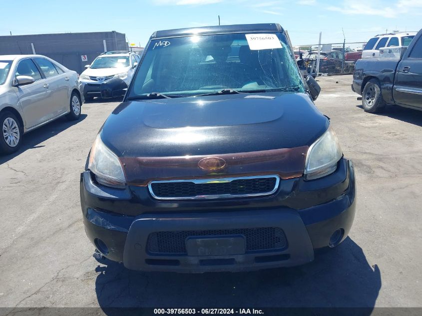 2011 Kia Soul + VIN: KNDJT2A26B7250330 Lot: 39756503