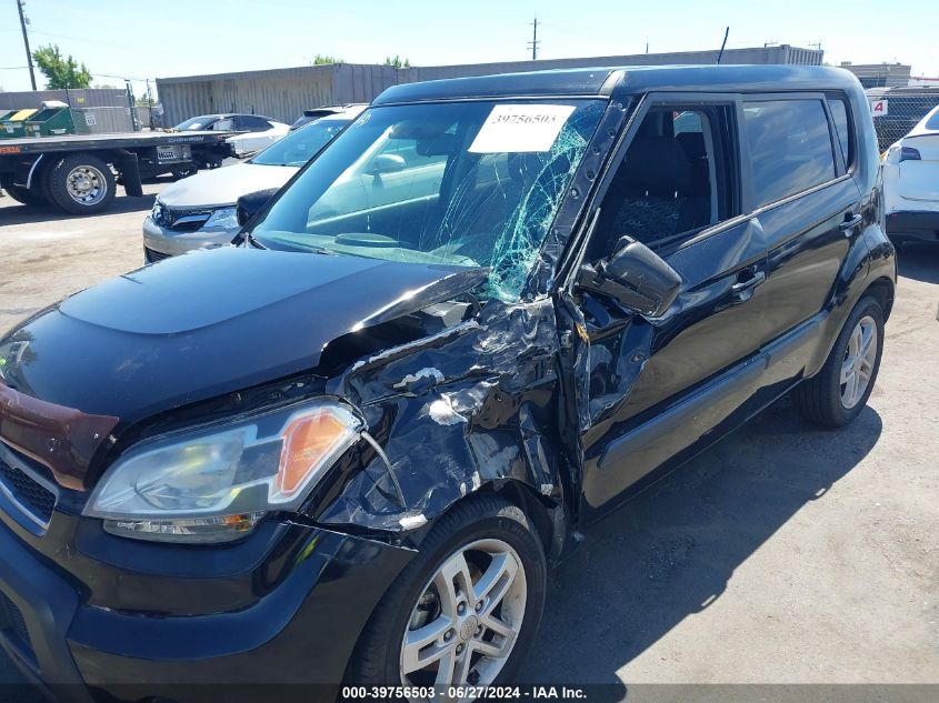 2011 Kia Soul + VIN: KNDJT2A26B7250330 Lot: 39756503