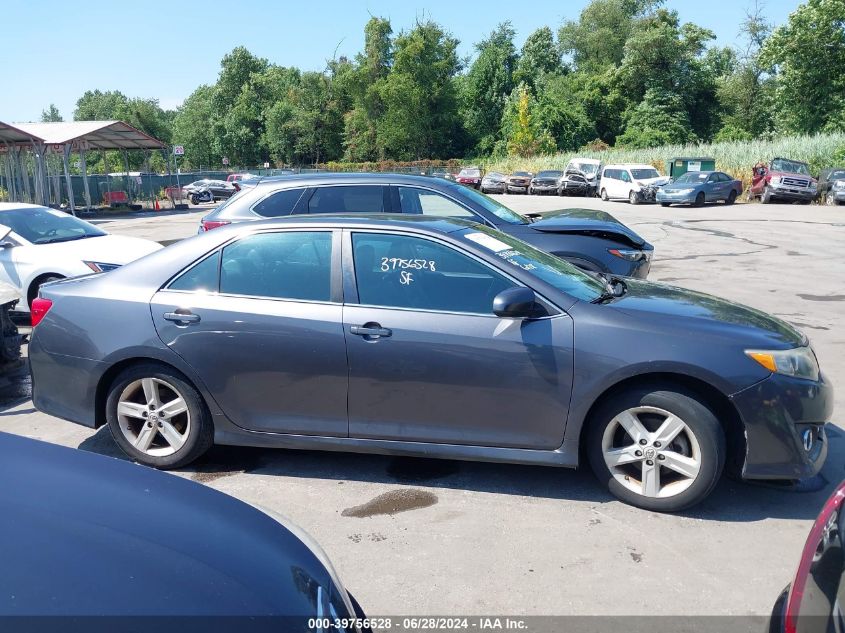 2012 Toyota Camry Se VIN: 4T1BF1FK3CU149274 Lot: 39756528