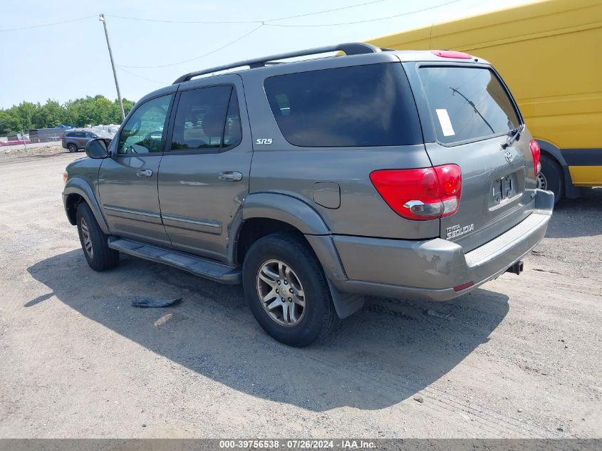 2007 Toyota Sequoia Sr5 V8 VIN: 5TDZT34A57S295896 Lot: 39756538