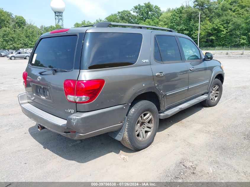 2007 Toyota Sequoia Sr5 V8 VIN: 5TDZT34A57S295896 Lot: 39756538