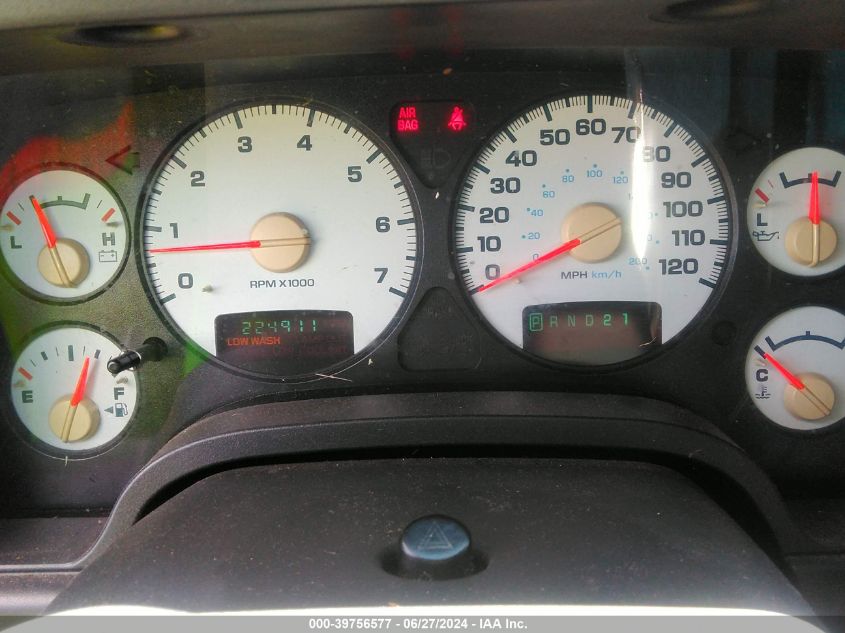 2002 Dodge Ram 1500 St VIN: 3D7HA18N52G189383 Lot: 39756577