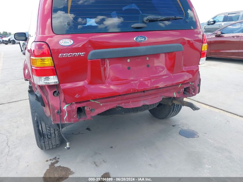 2006 Ford Escape Xls/Xls Manual VIN: 1FMYU02Z56KC81806 Lot: 39756599