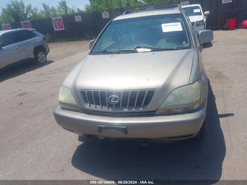 2001 Lexus Rx 300 VIN: JTJHF10U610233812 Lot: 39756609