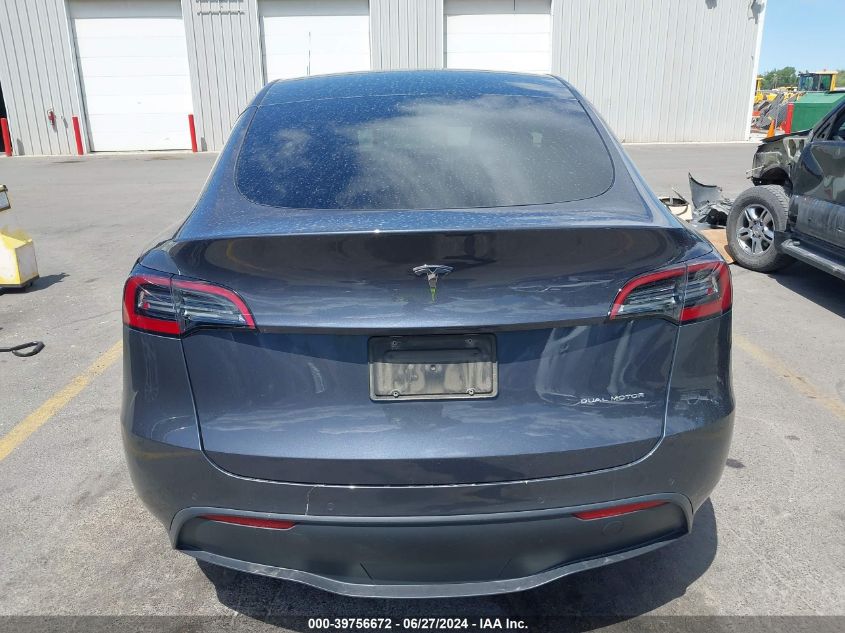 2022 TESLA MODEL Y LONG RANGE DUAL MOTOR ALL-WHEEL DRIVE - 7SAYGDEE0NF312969