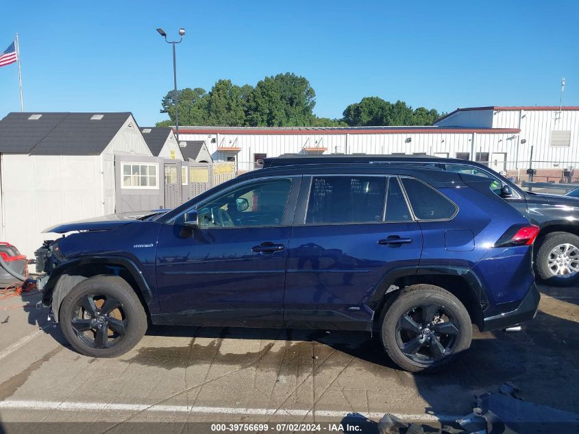 2021 Toyota Rav4 Hybrid Xse VIN: JTME6RFVXMJ008277 Lot: 39756699