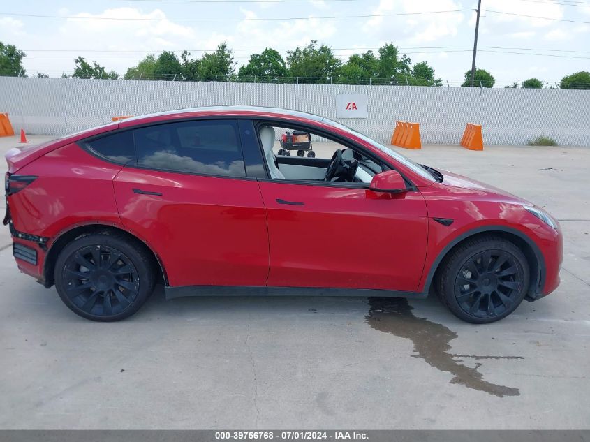 2021 Tesla Model Y Long Range Dual Motor All-Wheel Drive VIN: 5YJYGAEE6MF303591 Lot: 39756768