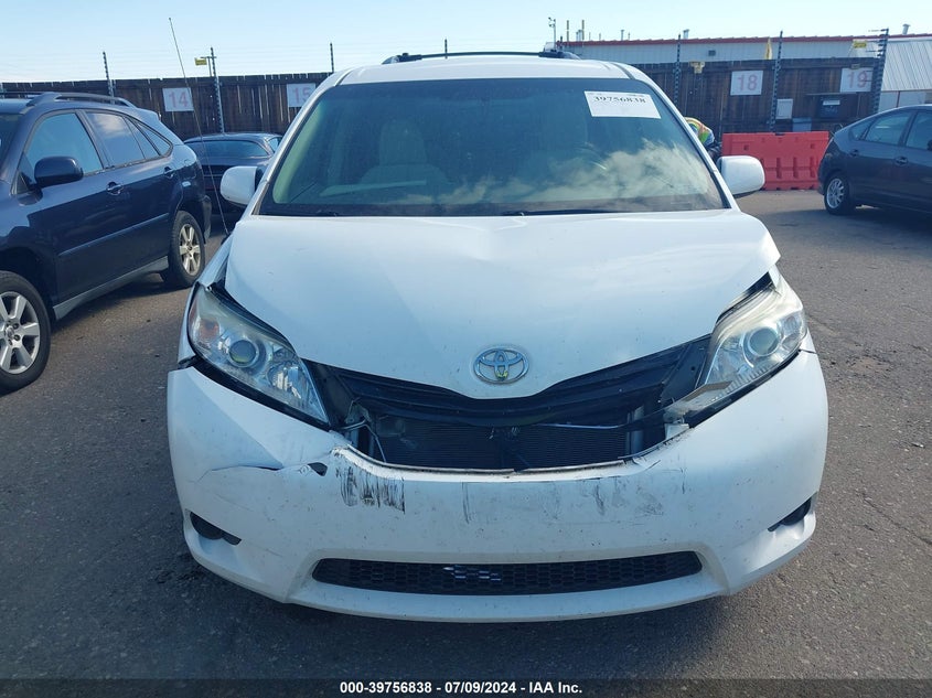 2012 Toyota Sienna Le V6 8 Passenger VIN: 5TDKK3DC0CS263213 Lot: 39756838