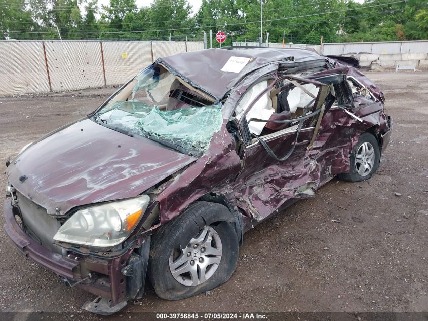 2007 Honda Odyssey Ex VIN: 5FNRL38447B412750 Lot: 39756845