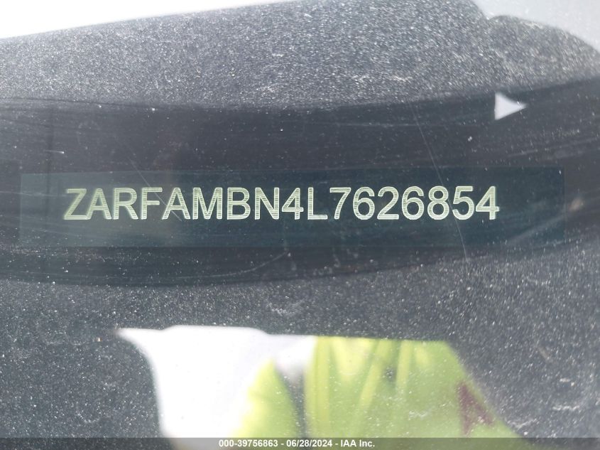 2020 Alfa Romeo Giulia Ti Rwd VIN: ZARFAMBN4L7626854 Lot: 39756863