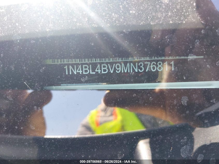 2021 Nissan Altima S Fwd VIN: 1N4BL4BV9MN376811 Lot: 39756865