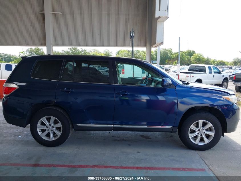 2012 Toyota Highlander Se VIN: 5TDZK3EH1CS060887 Lot: 39756885