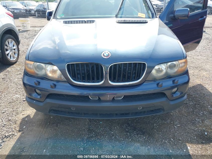 2005 BMW X5 3.0I VIN: 5UXFA13575LY22156 Lot: 39756895