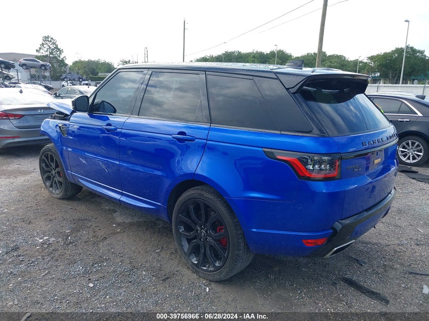 VIN SALWR2SE8NA218475 2022 LAND ROVER RANGE ROVER SPORT HSE DYNAMIC