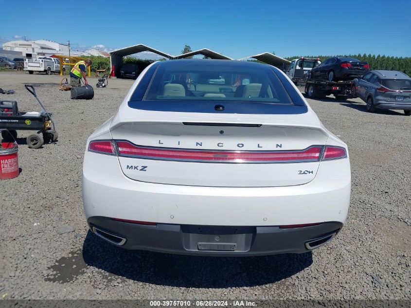 2016 Lincoln Mkz Hybrid VIN: 3LN6L2LU2GR606661 Lot: 39757010