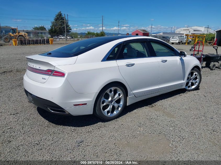 2016 Lincoln Mkz Hybrid VIN: 3LN6L2LU2GR606661 Lot: 39757010