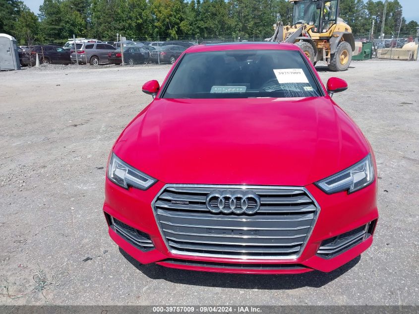 2017 Audi A4 2.0T Premium VIN: WAUENAF45HN026175 Lot: 39757009