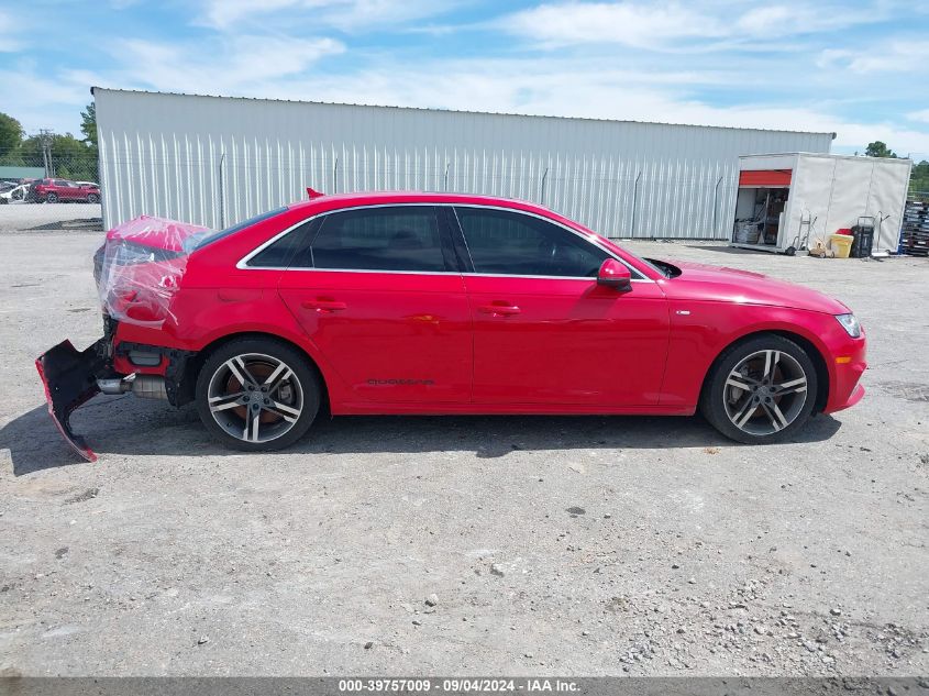 2017 Audi A4 2.0T Premium VIN: WAUENAF45HN026175 Lot: 39757009