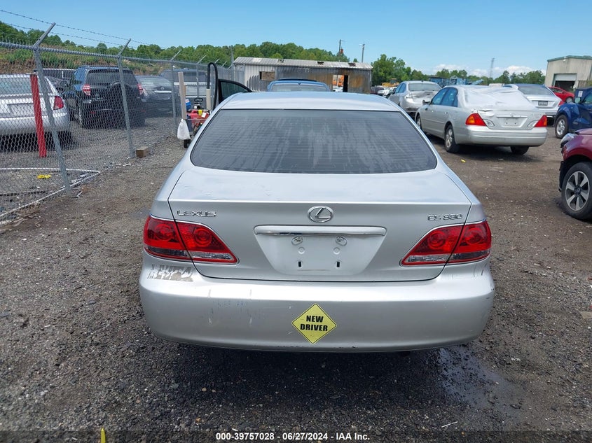 2006 Lexus Es 330 VIN: JTHBA30G965144189 Lot: 39757028