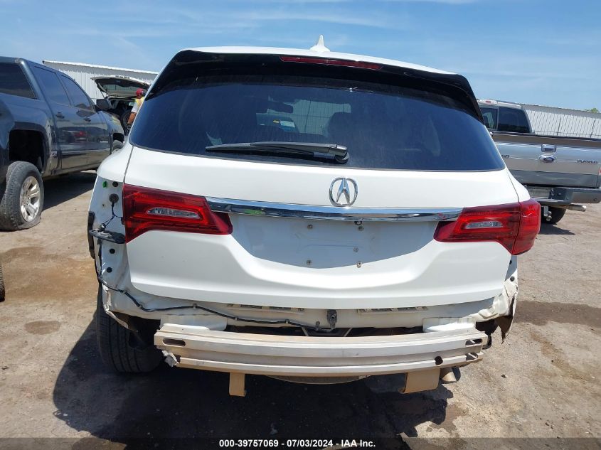 2014 Acura Mdx VIN: 5FRYD3H24EB005899 Lot: 39757069