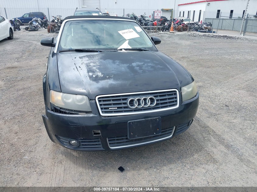 2004 Audi A4 3.0 VIN: WAUDT48H34K016694 Lot: 39757104