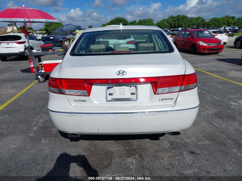 2009 Hyundai Azera Limited VIN: KMHFC46F99A374503 Lot: 39757136