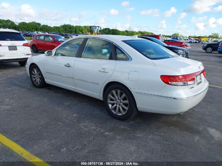 KMHFC46F99A374503 | 2009 HYUNDAI AZERA