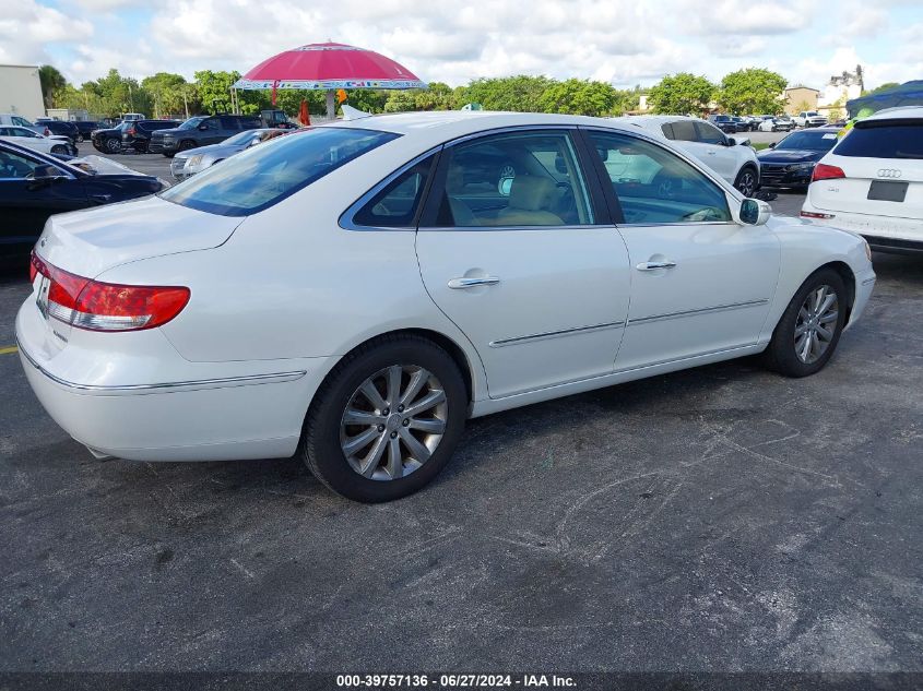 KMHFC46F99A374503 | 2009 HYUNDAI AZERA