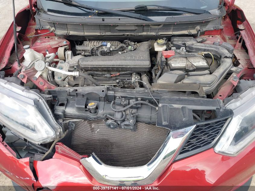 2015 Nissan Rogue S VIN: KNMAT2MV4FP530937 Lot: 39757141