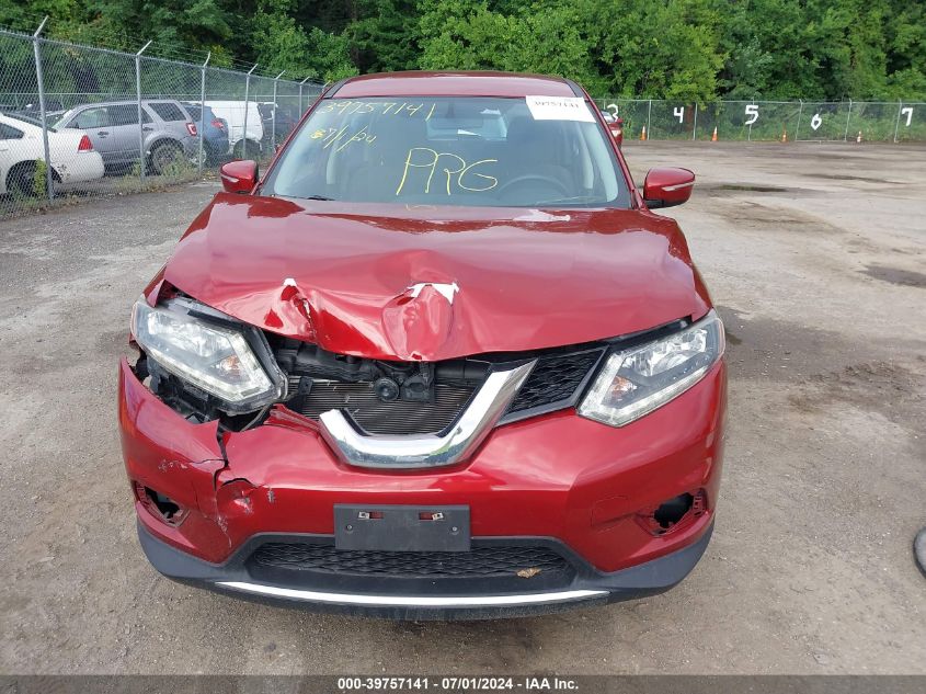 2015 Nissan Rogue S VIN: KNMAT2MV4FP530937 Lot: 39757141