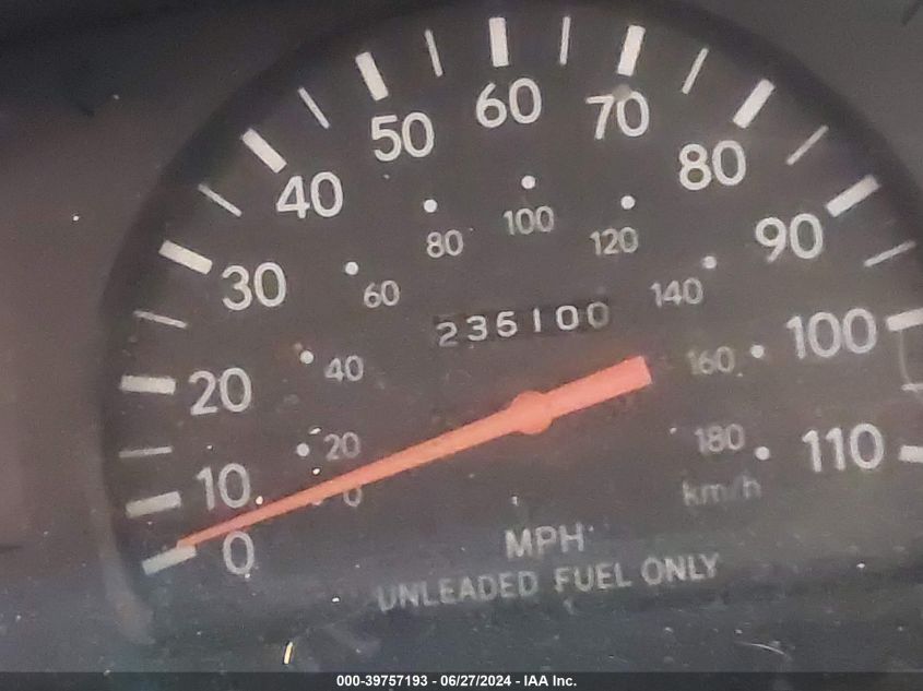 1997 Toyota Tacoma VIN: 4TANL42N7VZ296212 Lot: 39757193