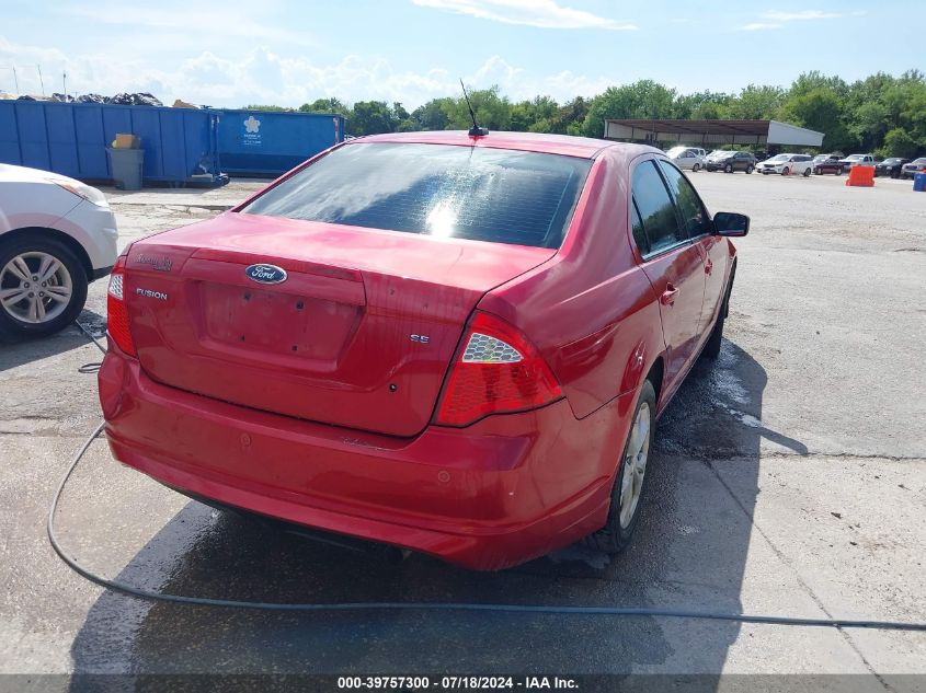 2012 Ford Fusion Se VIN: 3FAHP0HA8CR376838 Lot: 39757300