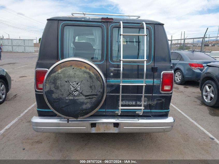 1990 Dodge Ram Van B150 VIN: 2B6GB11Y1LK706906 Lot: 39757324